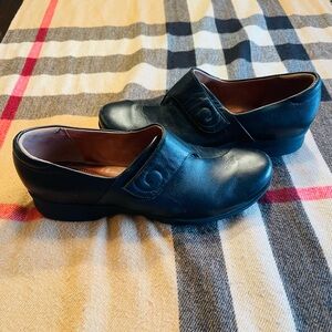 Clarks Black Leather Loafers